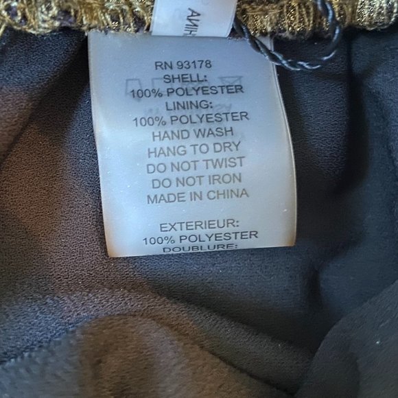 Elie Tahari Metallic Pleated Midi Skirt NWT - Picture 10 of 10